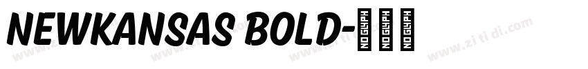 NewKansas Bold字体转换